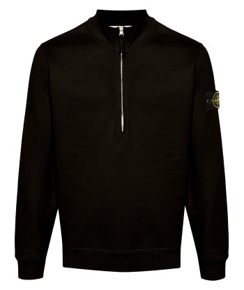 Stone Island - Sweat half zip noir les muscles