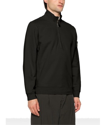 Stone Island - Sweat half zip noir les muscles