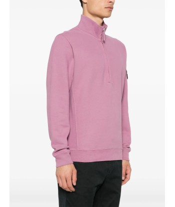 Stone Island - Sweat half zip magenta Comparez et commandez 