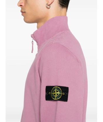 Stone Island - Sweat half zip magenta Comparez et commandez 