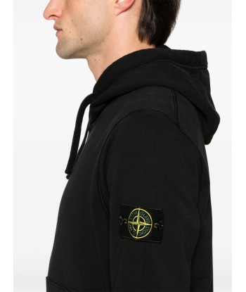 Stone Island - Sweat à capuche noir pas cher chine