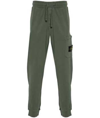 Stone Island - pantalon de jogging vert olive pas cheres