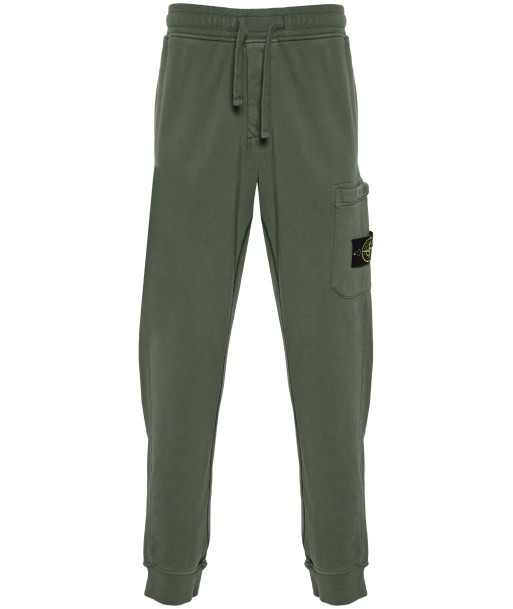 Stone Island - pantalon de jogging vert olive pas cheres