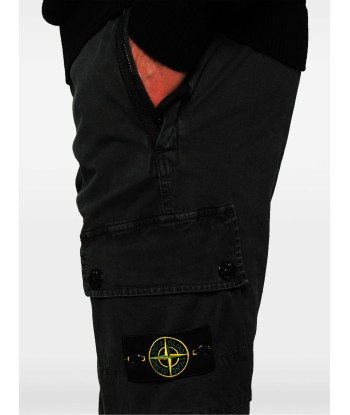 Stone Island - Pantalon cargo slim noir Les magasins à Paris