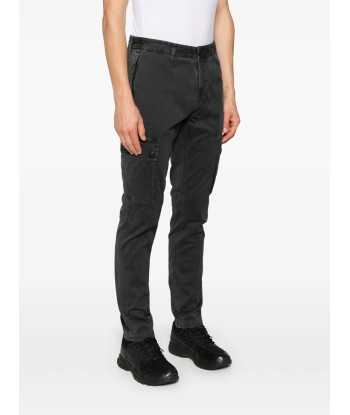 Stone Island - pantalon cargo slim gris anthracite une grave pollution 