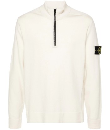 Stone Island - Half zip en laine outlet