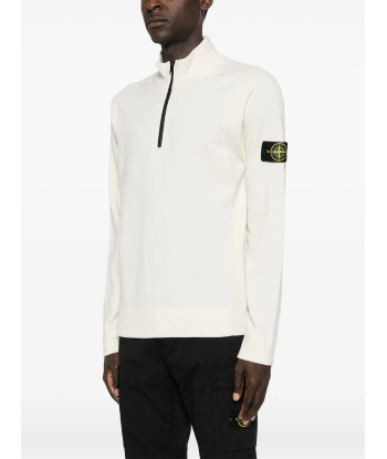 Stone Island - Half zip en laine outlet