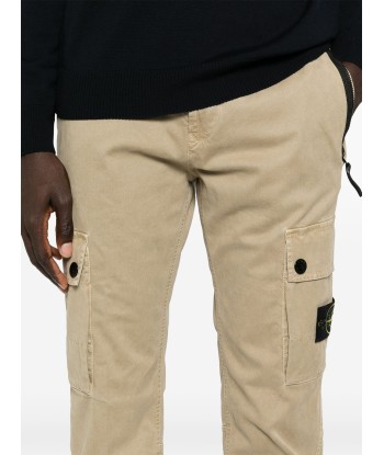 Stone Island - Pantalon cargo slim biscuit outlet