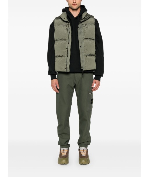 Stone Island - veste sans manches nylon kaki s'inspire de l'anatomie humaine