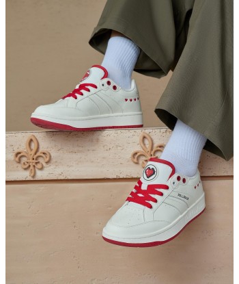 09249-119-M | MEN'S PALLALOUVEL VALT SNEAKERS | BEIGE/RED prix