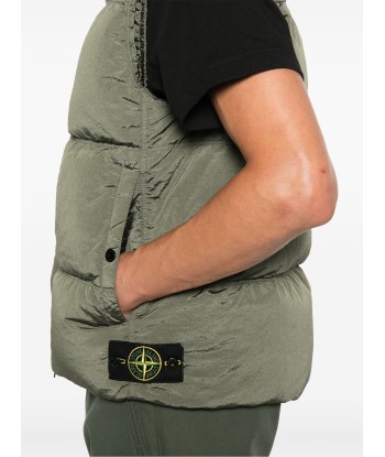 Stone Island - veste sans manches nylon kaki s'inspire de l'anatomie humaine