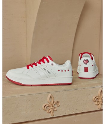 09249-119-M | MEN'S PALLALOUVEL VALT SNEAKERS | BEIGE/RED prix