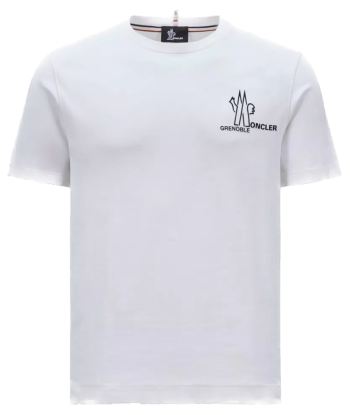 MONCLER GRENOBLE - T- SHIRT BLANC NEIGE shop