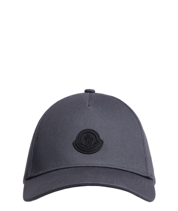 MONCLER - CASQUETTE NOIRE LOGO MATTE GRISE prix pour 