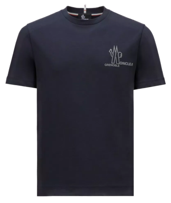 MONCLER GRENOBLE - T- SHIRT BLEU MARINE Voir les baskets