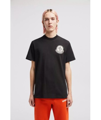 MONCLER - T-SHIRT NOIR LOGO PIXEL à prix réduit toute l'année