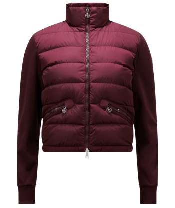 MONCLER - CARDIGAN BORDEAUX le des métaux précieux