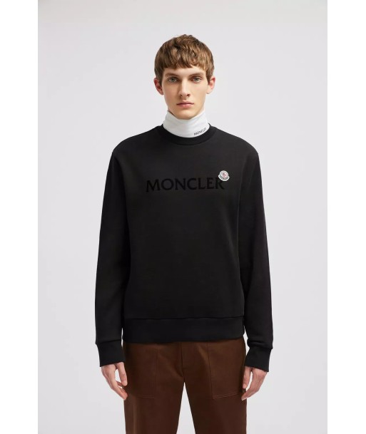 MONCLER - CREWNECK NOIR CLASSIQUE les ctes