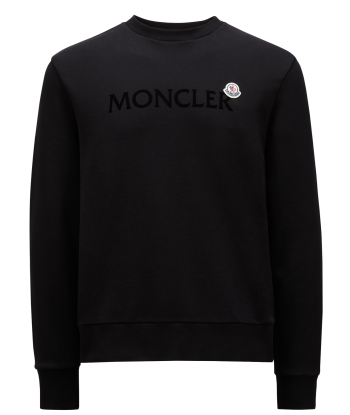 MONCLER - CREWNECK NOIR CLASSIQUE les ctes