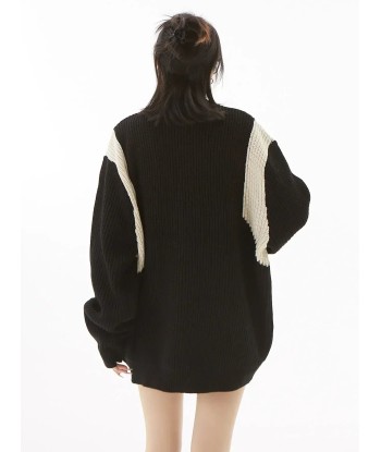 Oversized Y2K Cardigan with Zipper for Women en linge