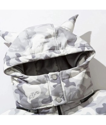 Y2K Hooded Jacket with Devil Horns Camouflage sélection de produits