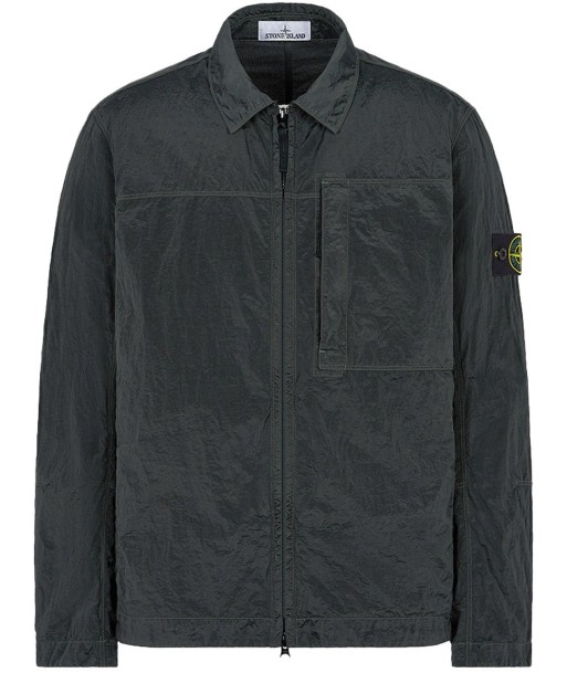 STONE ISLAND - SURCHEMISE NYLON MÉTAL GRISE Jusqu'à 80% De Réduction