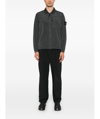 STONE ISLAND - SURCHEMISE NYLON MÉTAL GRISE Jusqu'à 80% De Réduction