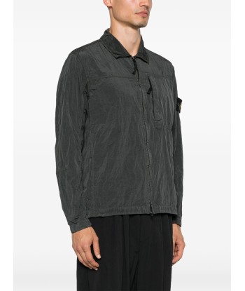 STONE ISLAND - SURCHEMISE NYLON MÉTAL GRISE Jusqu'à 80% De Réduction