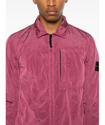 STONE ISLAND - SURCHEMISE NYLON MÉTAL VIOLETTE Economisez 