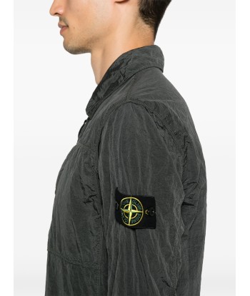 STONE ISLAND - SURCHEMISE NYLON MÉTAL GRISE Jusqu'à 80% De Réduction