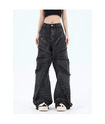 Y2K Vintage Denim Pants for Women with Oversized Cut Voir les baskets