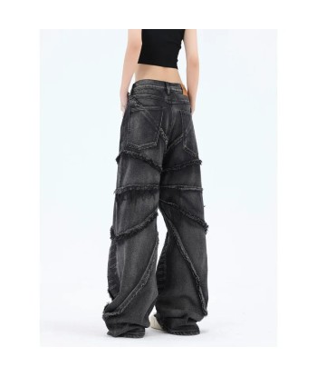 Y2K Vintage Denim Pants for Women with Oversized Cut Voir les baskets