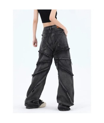 Y2K Vintage Denim Pants for Women with Oversized Cut Voir les baskets