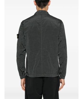 STONE ISLAND - SURCHEMISE NYLON MÉTAL GRISE Jusqu'à 80% De Réduction