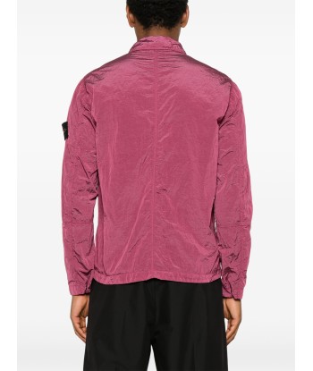 STONE ISLAND - SURCHEMISE NYLON MÉTAL VIOLETTE Economisez 