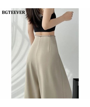 Wide High-Waist Soft-Girl Pants with Pockets for Spring/Summer de la marque