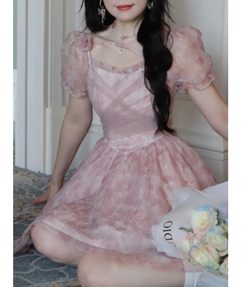 Rosa Kawaii Lolita Dress in Cottagecore Style for Parties Faites des économies