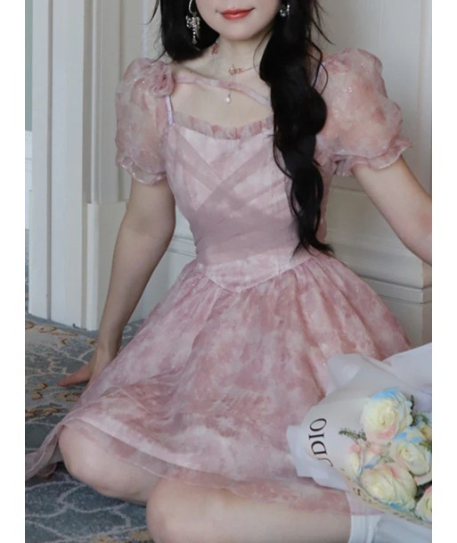 Rosa Kawaii Lolita Dress in Cottagecore Style for Parties Faites des économies