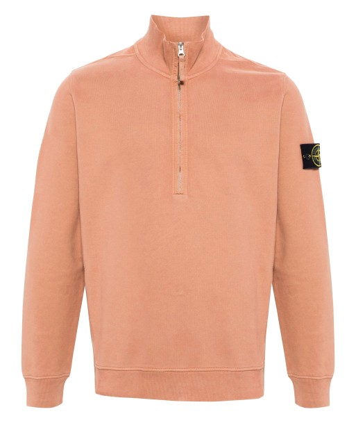 Stone Island - Sweat half zip corail est présent 