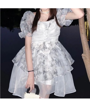 Cottagecore-Lolita-Princess Dress with Puff Sleeves and Square Neckline 50-70% off 