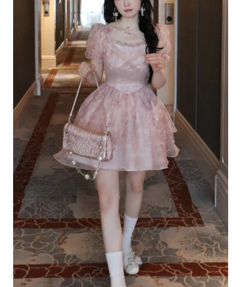 Rosa Kawaii Lolita Dress in Cottagecore Style for Parties Faites des économies