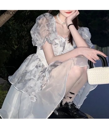 Cottagecore-Lolita-Princess Dress with Puff Sleeves and Square Neckline 50-70% off 