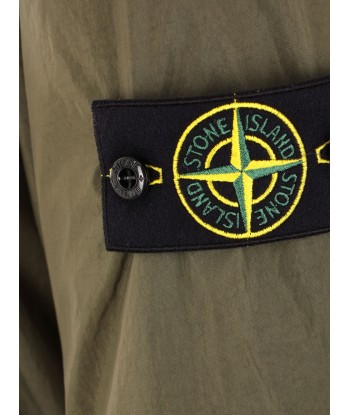 Stone Island - Surchemise crinkle kaki ou a consommer sur place