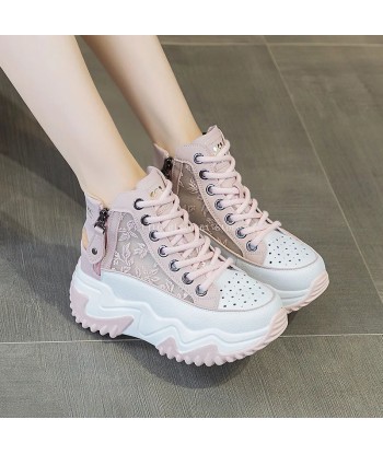 Zip-Up Platform shoes Trendy Sneakers shop