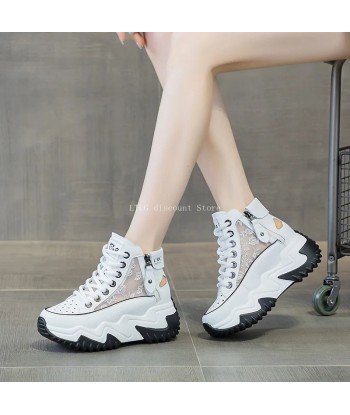 Zip-Up Platform shoes Trendy Sneakers shop