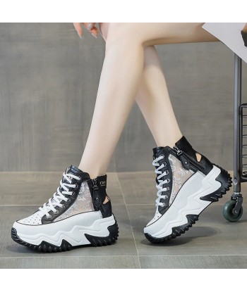 Zip-Up Platform shoes Trendy Sneakers shop