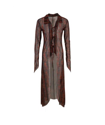 Grunge Boho-Cardigan for Women Light Summer Coat with Pattern à prix réduit toute l'année