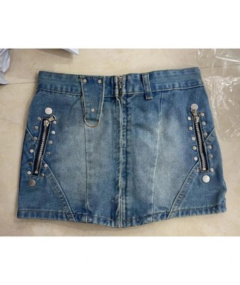 Summer Y2K Jeans Skirt in Gyaru Style with Low Waist Le MVP de beaucoup