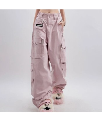 Rosa Y2K Cargo Pants with Oversized Cut en stock