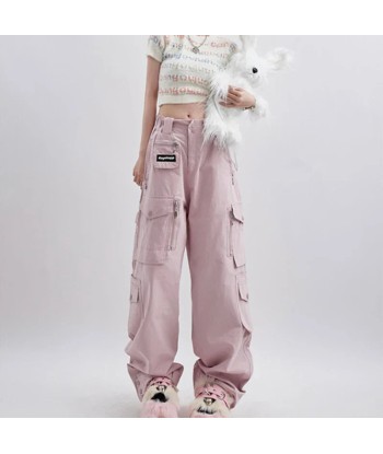 Rosa Y2K Cargo Pants with Oversized Cut en stock